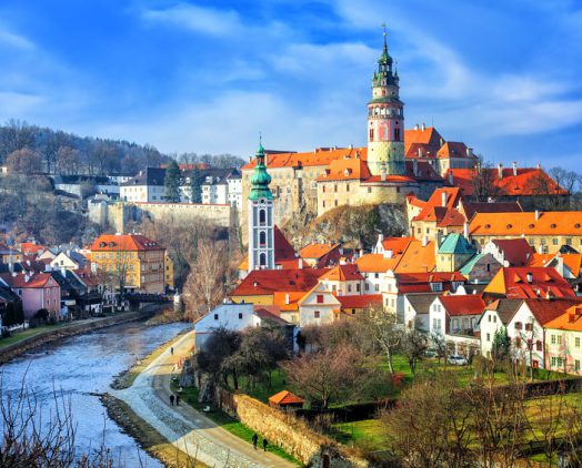 vienna to prague via cesky krumlov: castle in cesky krumlov