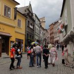 cesky krumlov day trips from prague: Latran street in Cesky Krumlov
